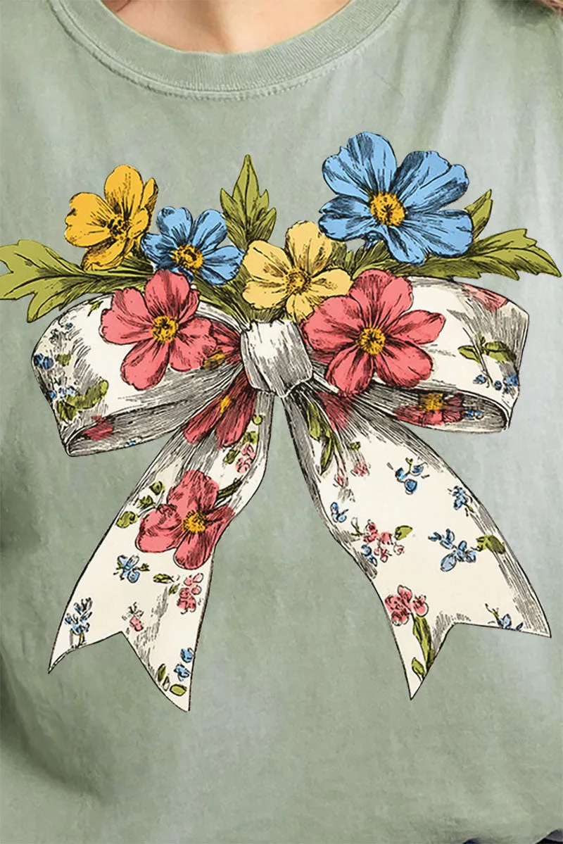 Spring Coquette Bouquet Comfort Colors Adult Ring-Spun Cotton Tee