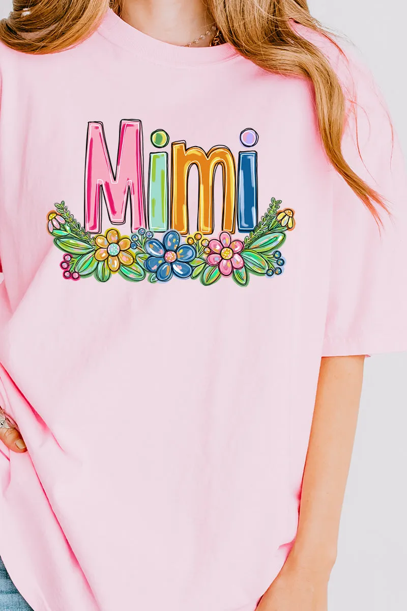 Spring Floral Mimi Comfort Colors Adult Ring-Spun Cotton Tee