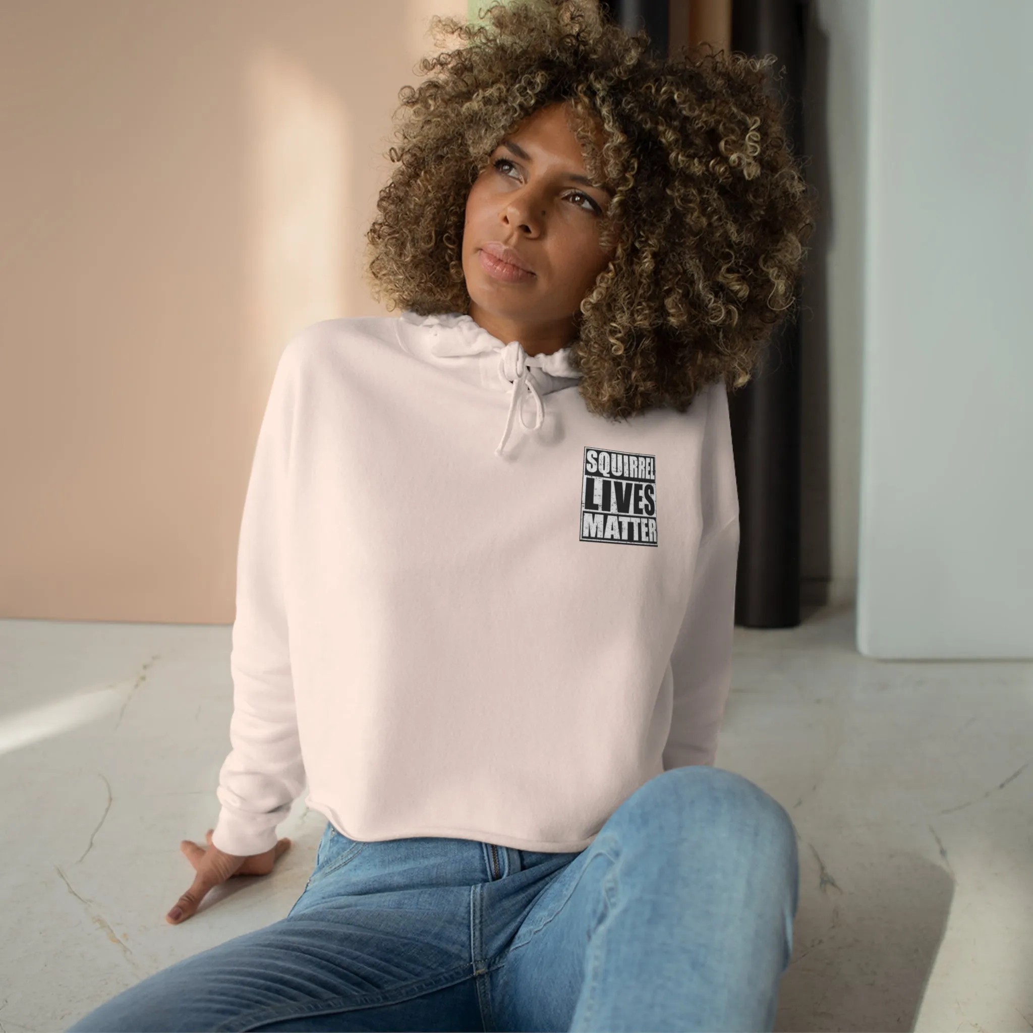 Squirrel Lives Matter Crop Hoodie