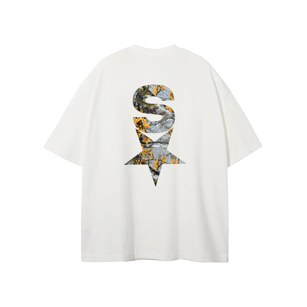Star Tee (White/ Autumn Camo)