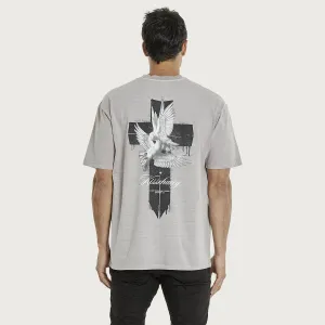 Steel Doves Heavy Box Fit T-Shirt Pigment Gull