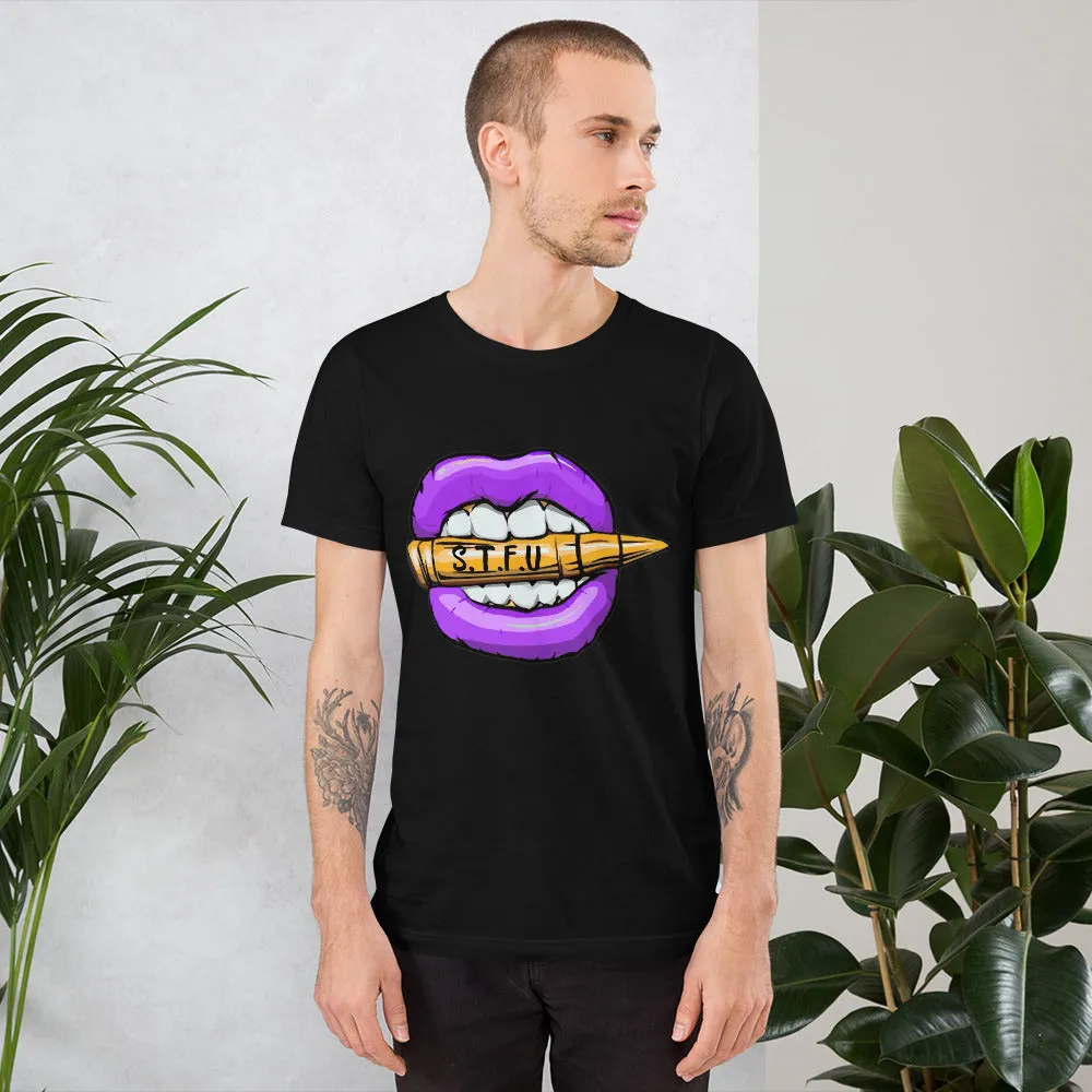 STFU Electric Purple Logo Short-Sleeve Unisex T-Shirt