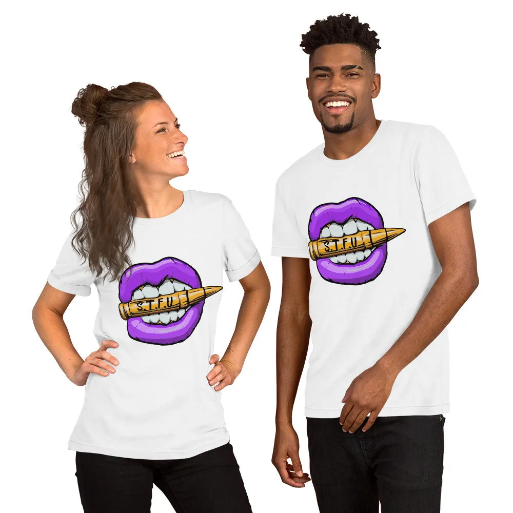STFU Electric Purple Logo Short-Sleeve Unisex T-Shirt
