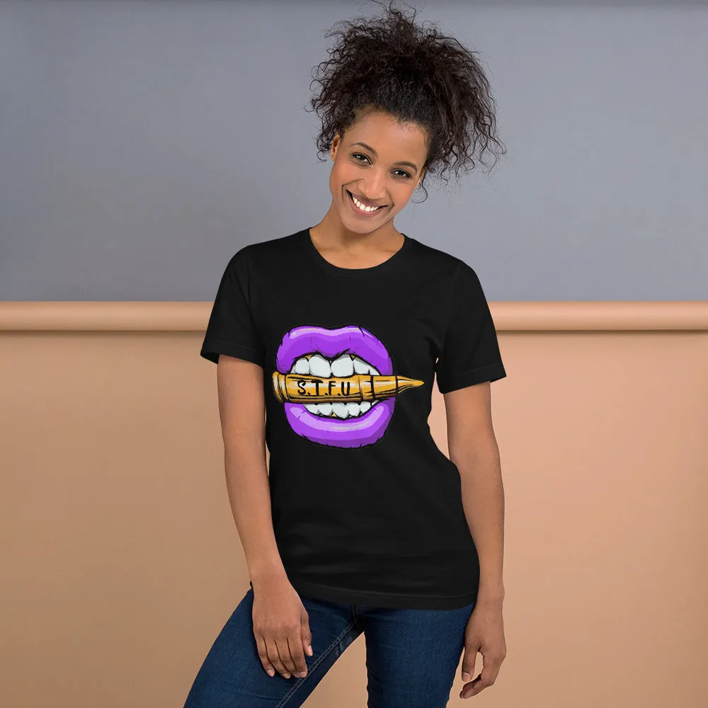 STFU Electric Purple Logo Short-Sleeve Unisex T-Shirt