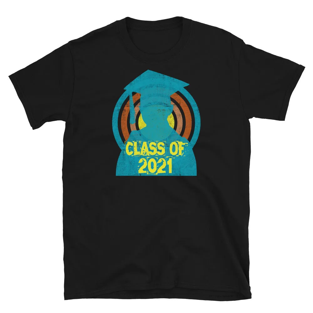 Student Class of 2021 Retro Style Novelty T-Shirt