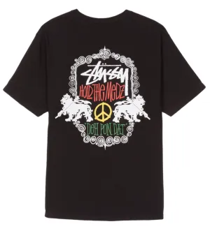 Stussy Lion Shield T-Shirt Black