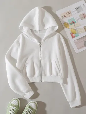 Sudadera Corta con Cremallera Cherry Vibes -