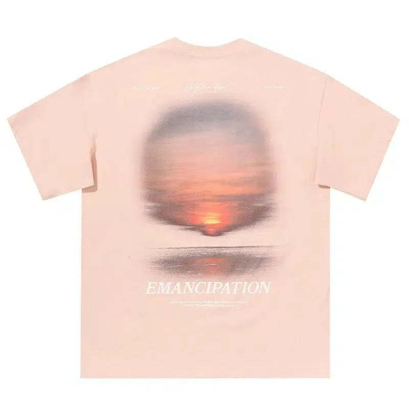 Sunset Graphic Crew Neck T-Shirt