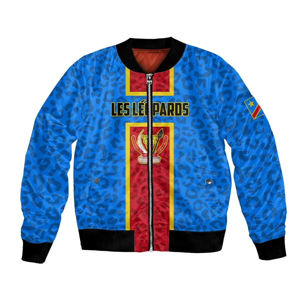 Support Les Leopards - DR Congo Football Bomber Jacket LT01
