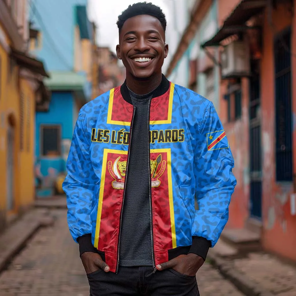 Support Les Leopards - DR Congo Football Bomber Jacket LT01