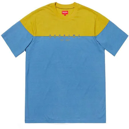 Supreme Split Logo S/S Top- Periwinkle