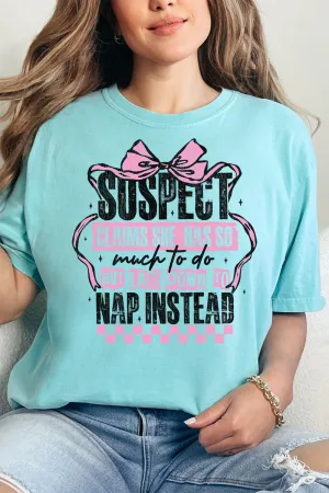 Suspect Naps Instead Comfort Colors Adult Ring-Spun Cotton Tee