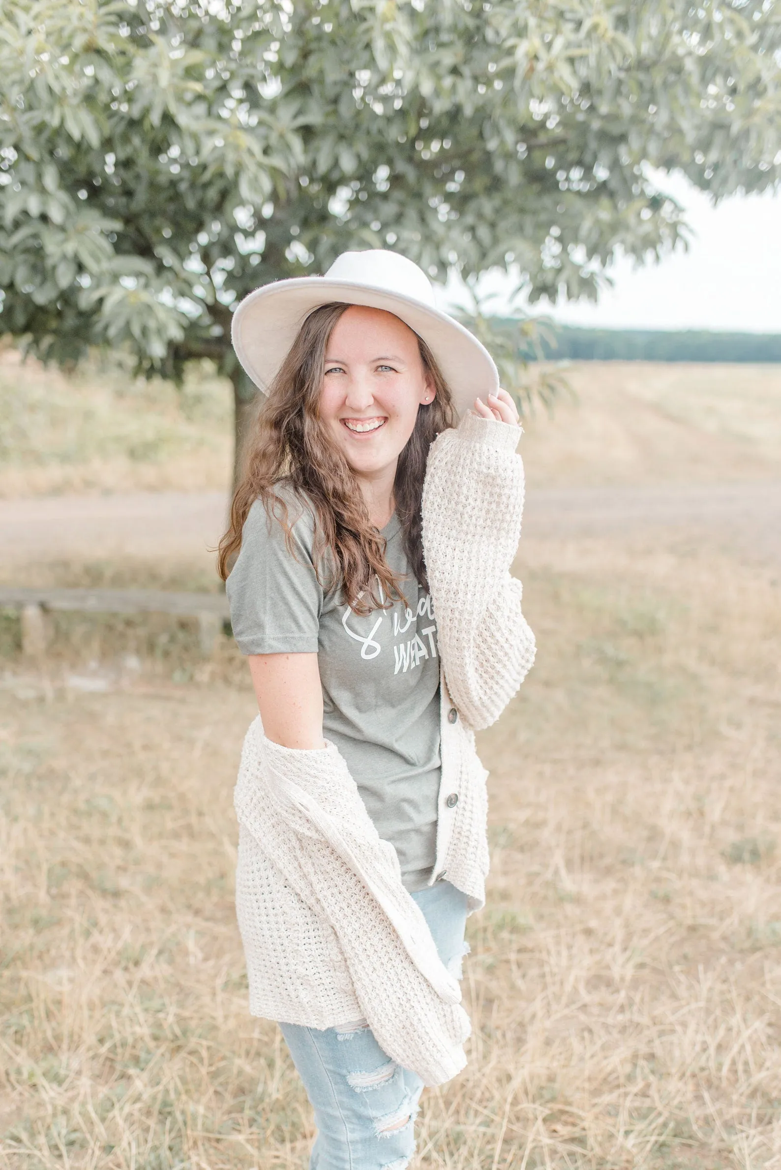 Sweater Weather Tee - Military Green