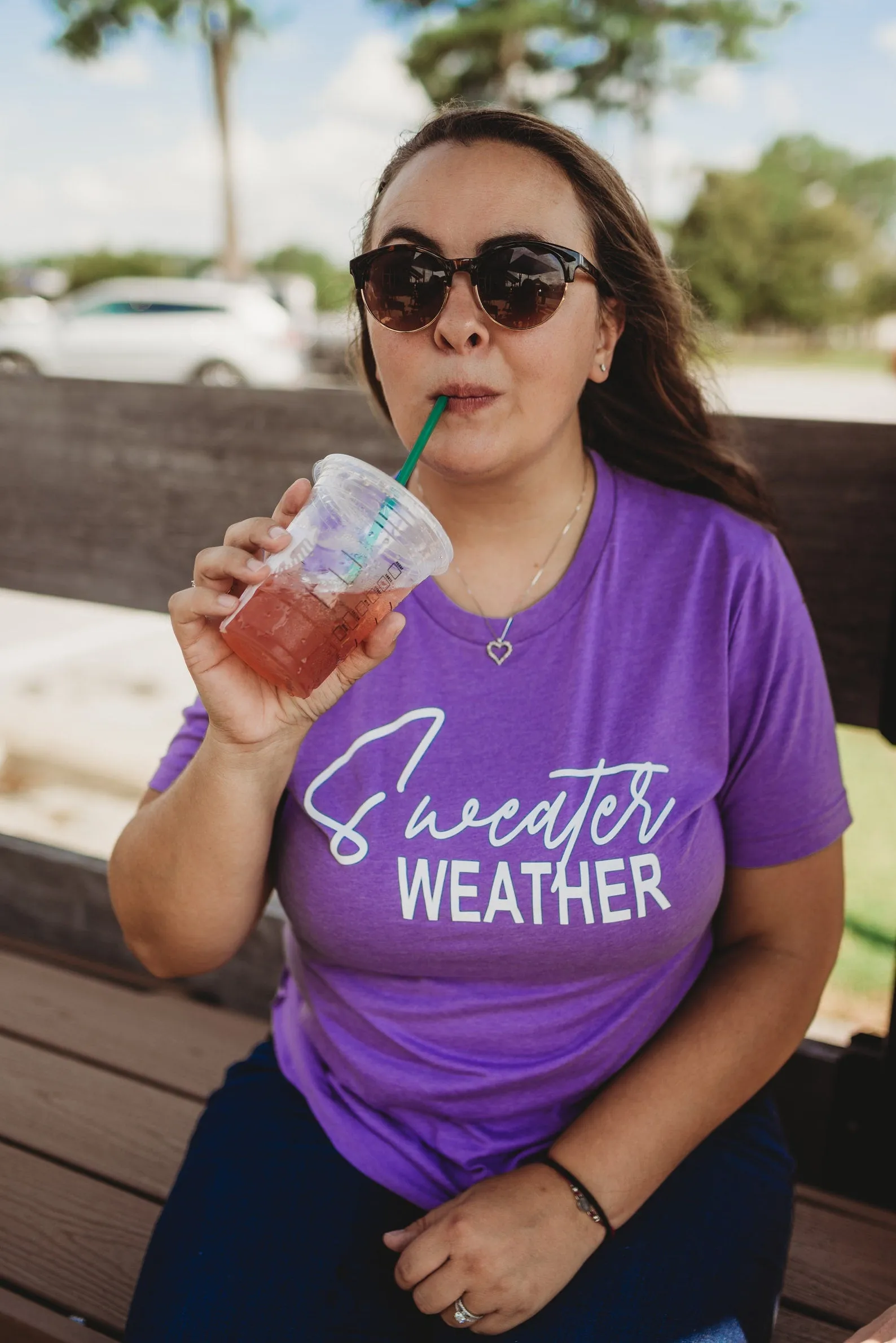 Sweater Weather Tee - Purple