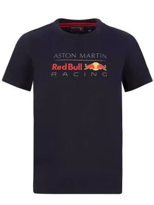 T-SHIRT Childrens Aston Martin Red Bull Formula One 1 Team KIDS NEW! Navy