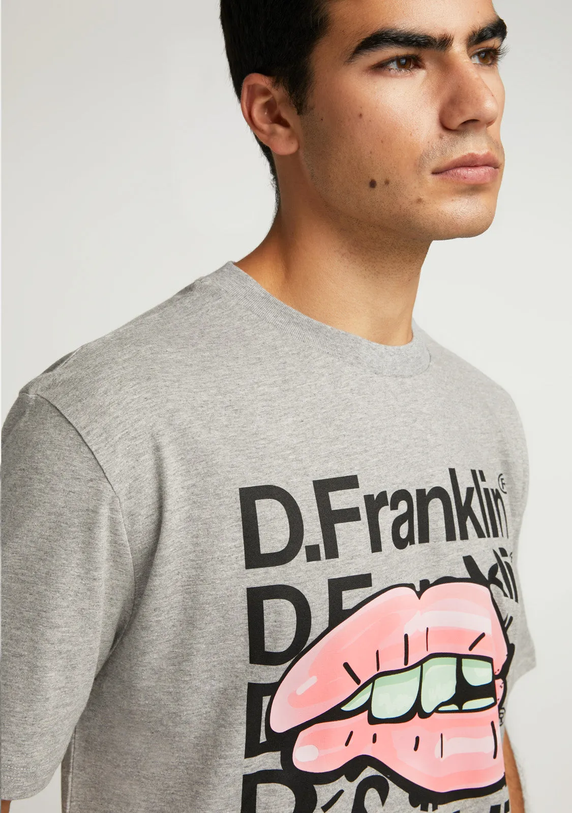 T-Shirt Mouth Grey