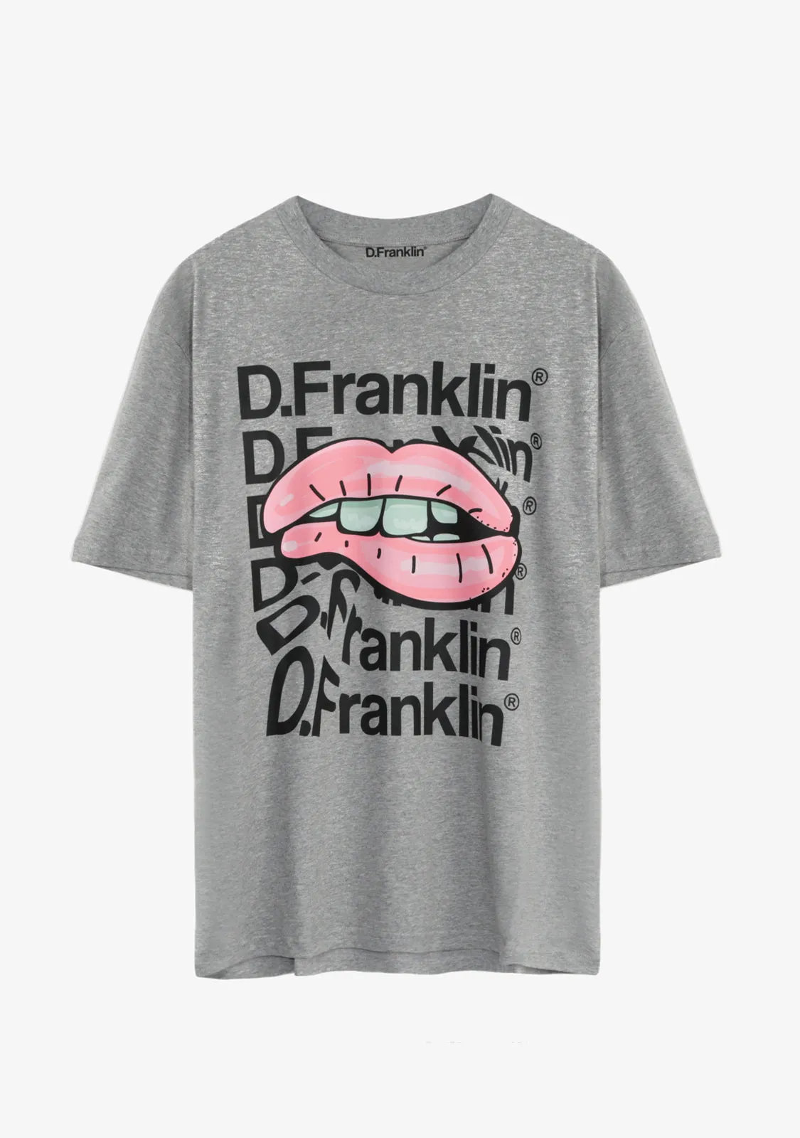 T-Shirt Mouth Grey