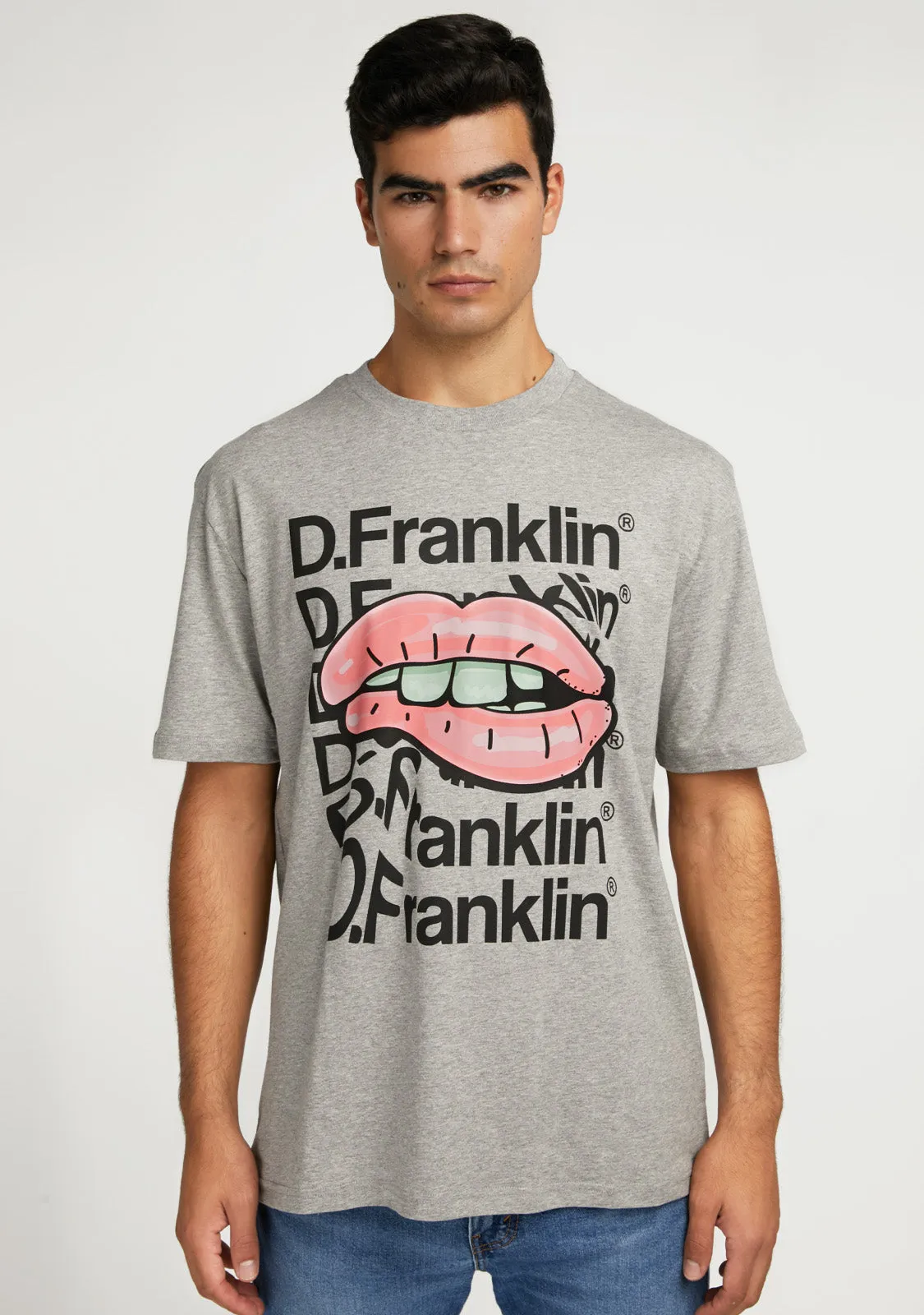 T-Shirt Mouth Grey