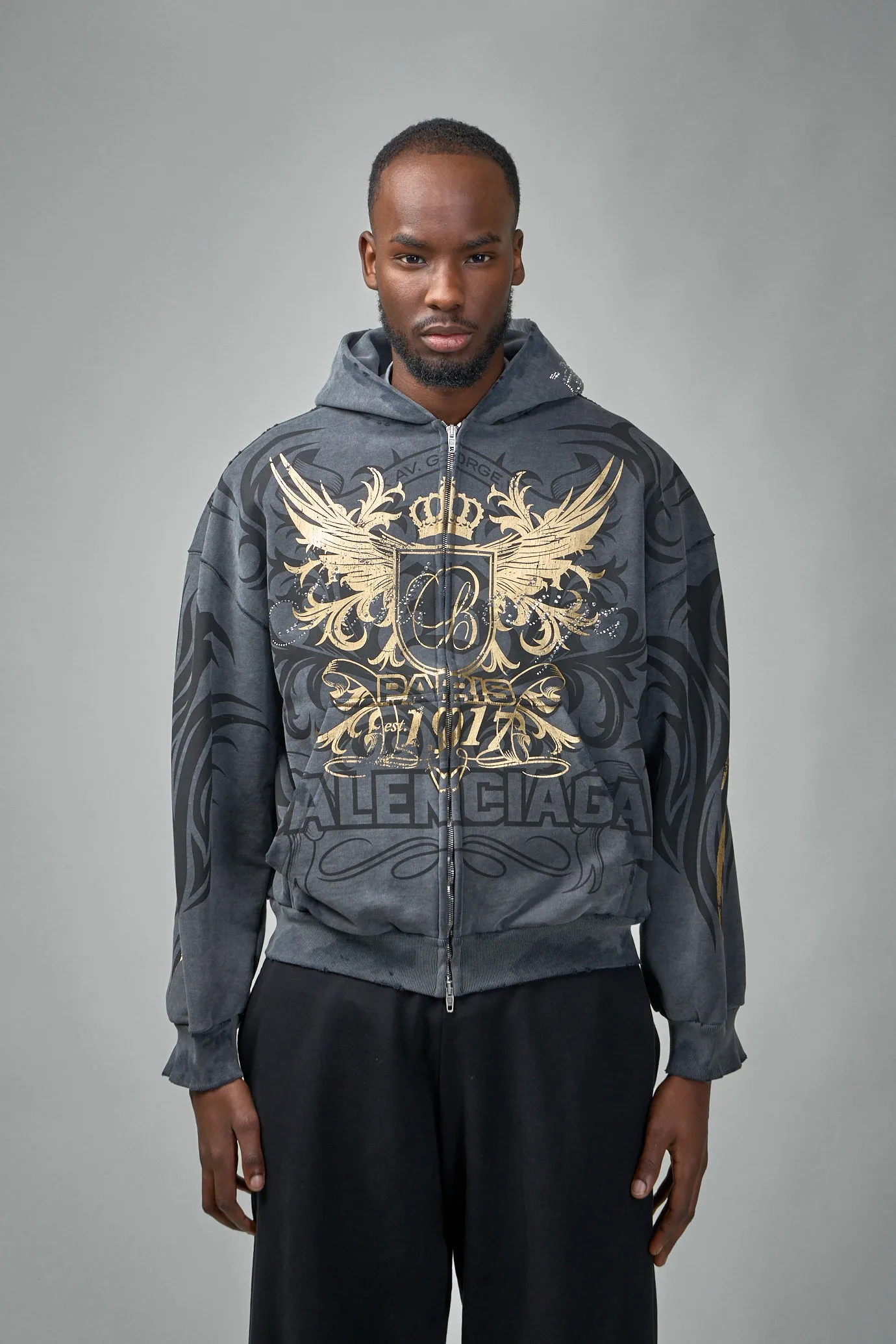 Tacky Gold Zip-Up Hoodie Regular Fit