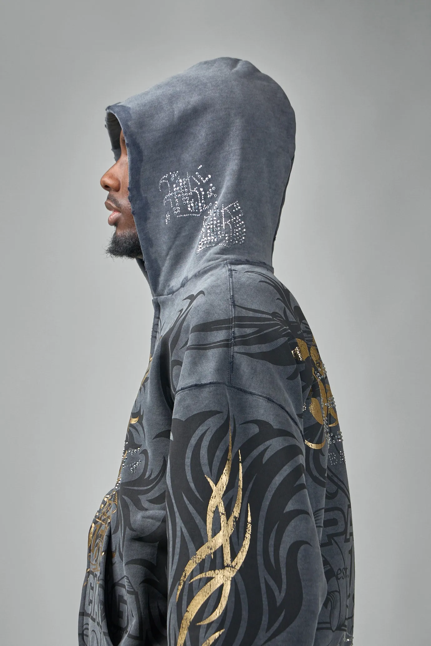 Tacky Gold Zip-Up Hoodie Regular Fit