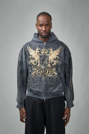 Tacky Gold Zip-Up Hoodie Regular Fit