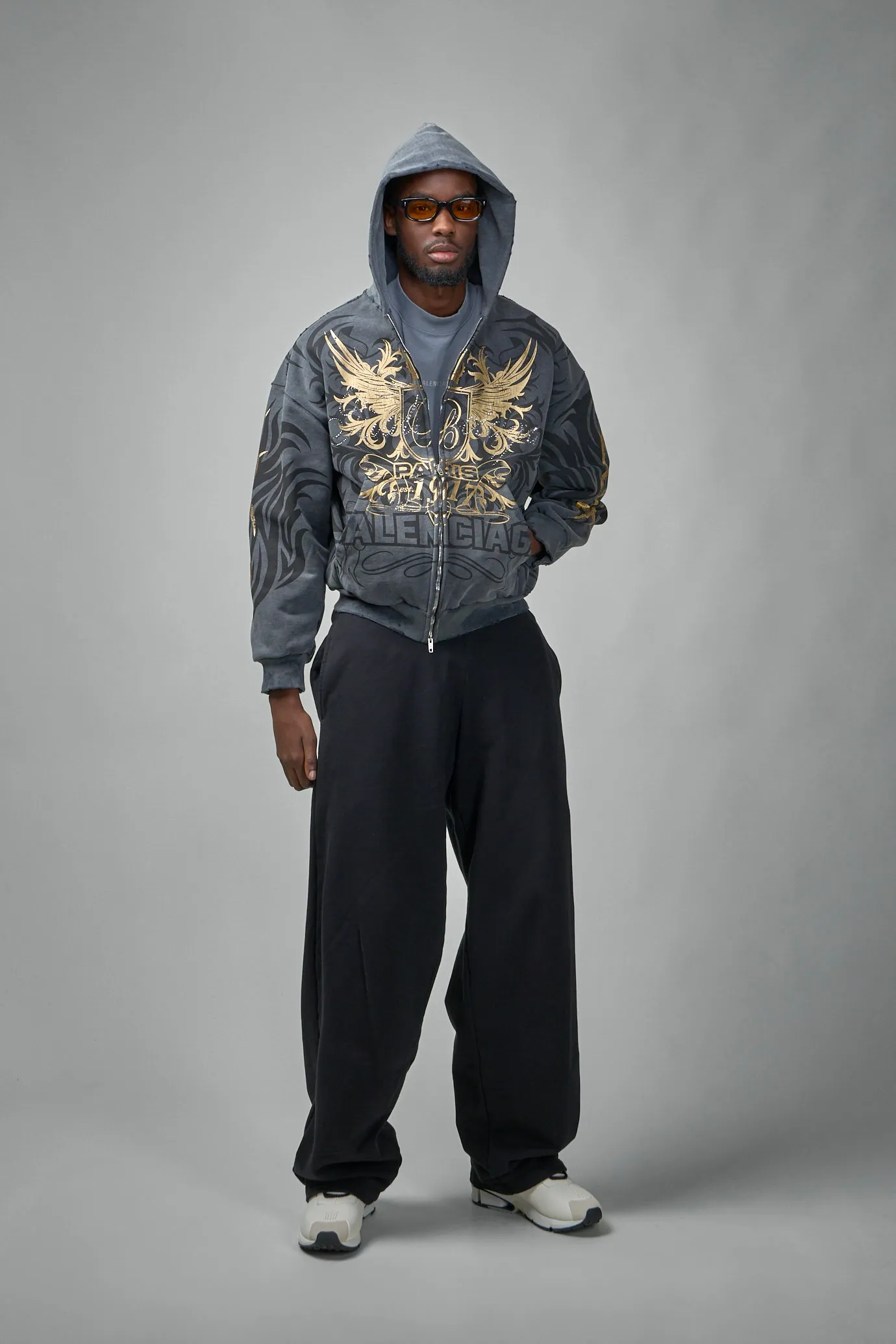 Tacky Gold Zip-Up Hoodie Regular Fit