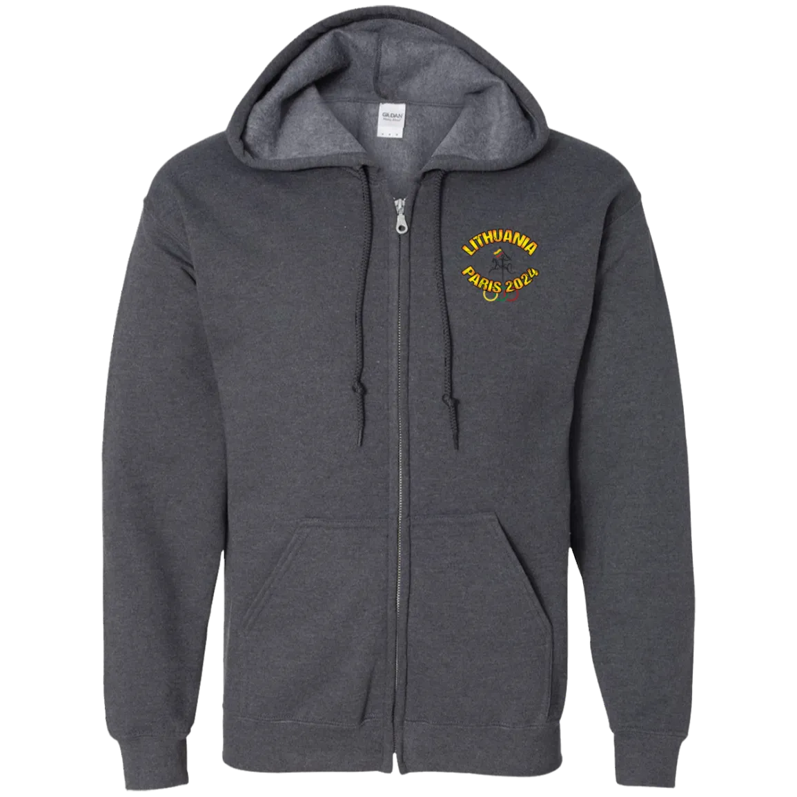 Team Lithuania 2024 Vytis - Men/Women Unisex Comfort Full-Zip Hoodie