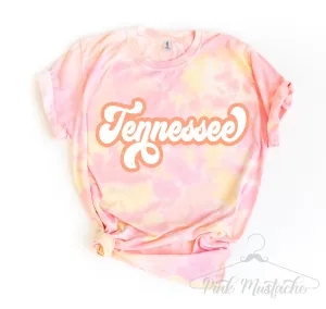 Tennessee Tie Dye Tee/ Dreamer Tie Dye Retro Shirt