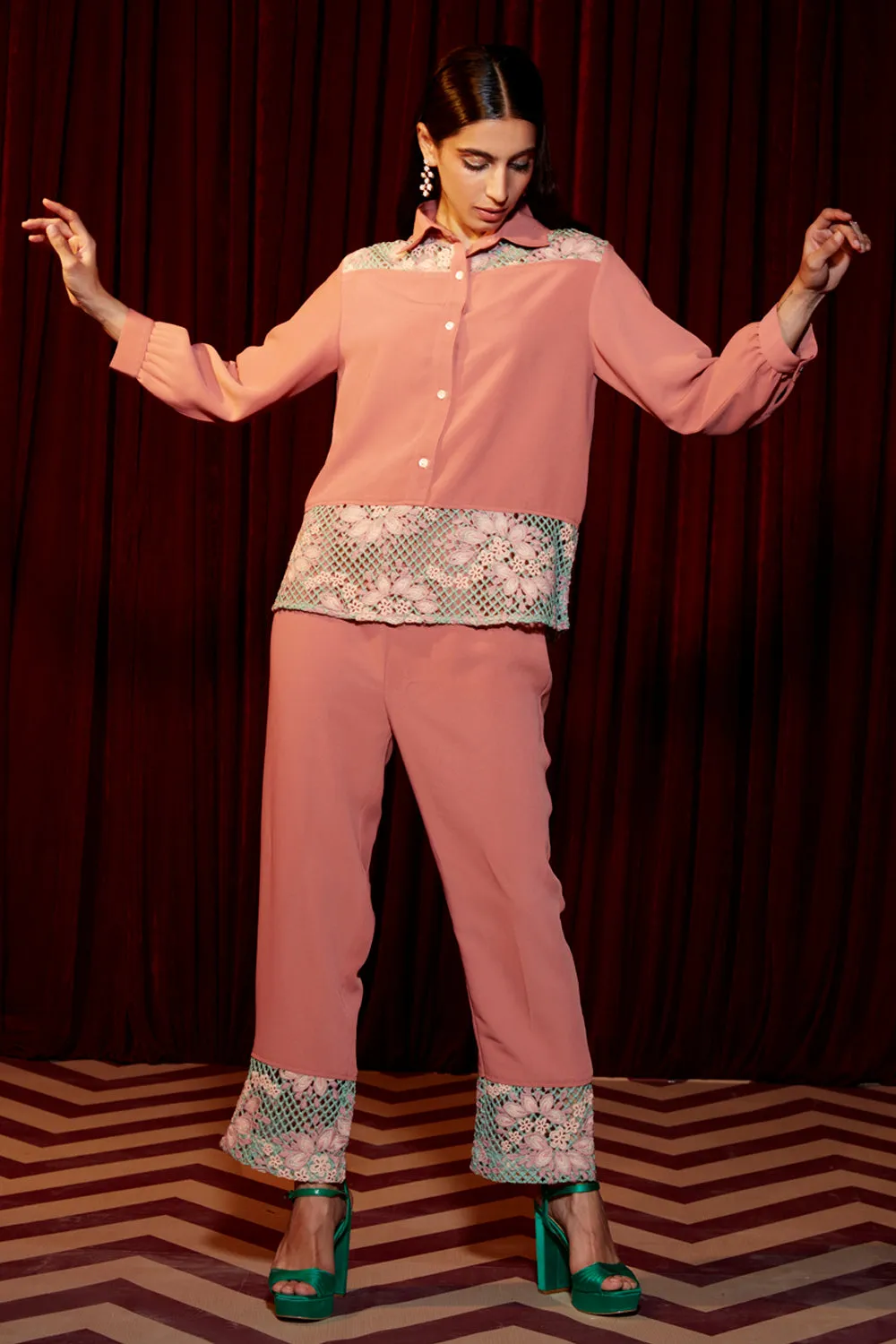 The Amber Eyelet Co-Ord Set