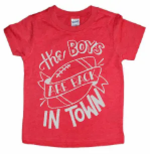 The Boy's Are Back In Town Football Team Custom Colors Kid's Shirt