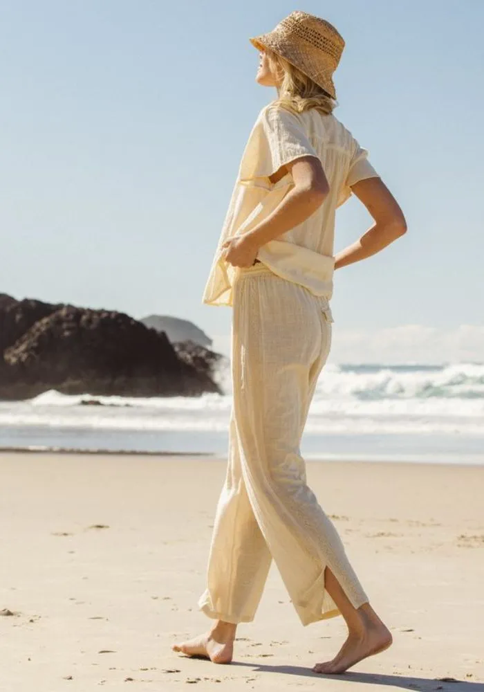 The Cove Lace Pant - Butter