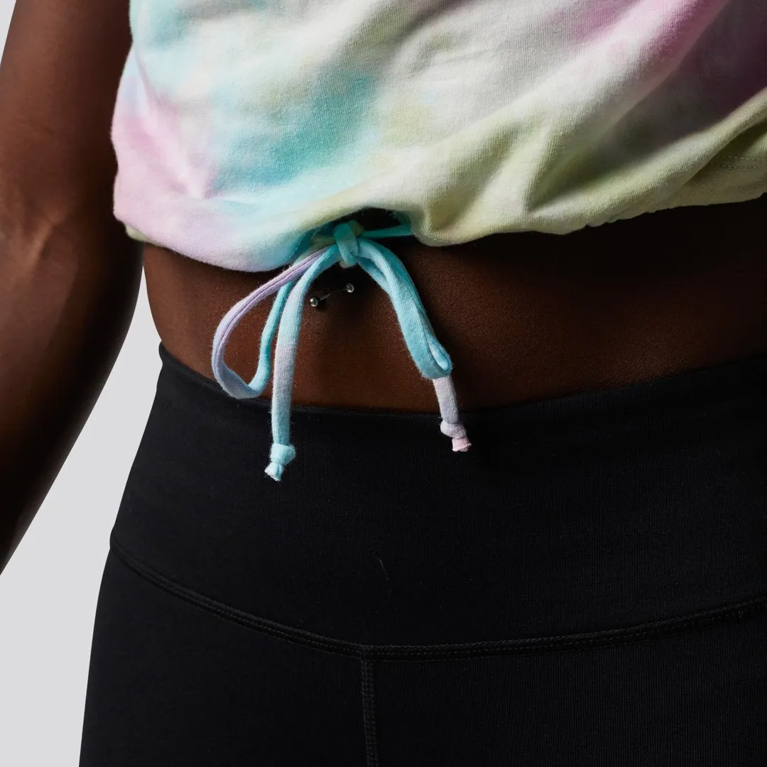 The Cropped Tie Dye Tee (Rainbow)
