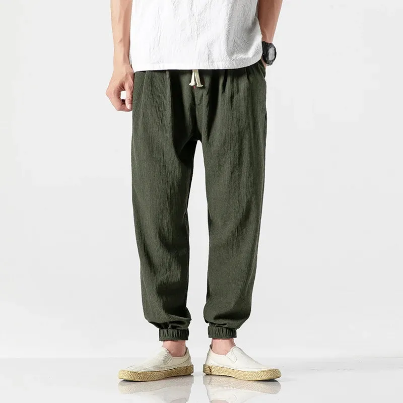 The Harajuku Cotton Linen Harem Pants