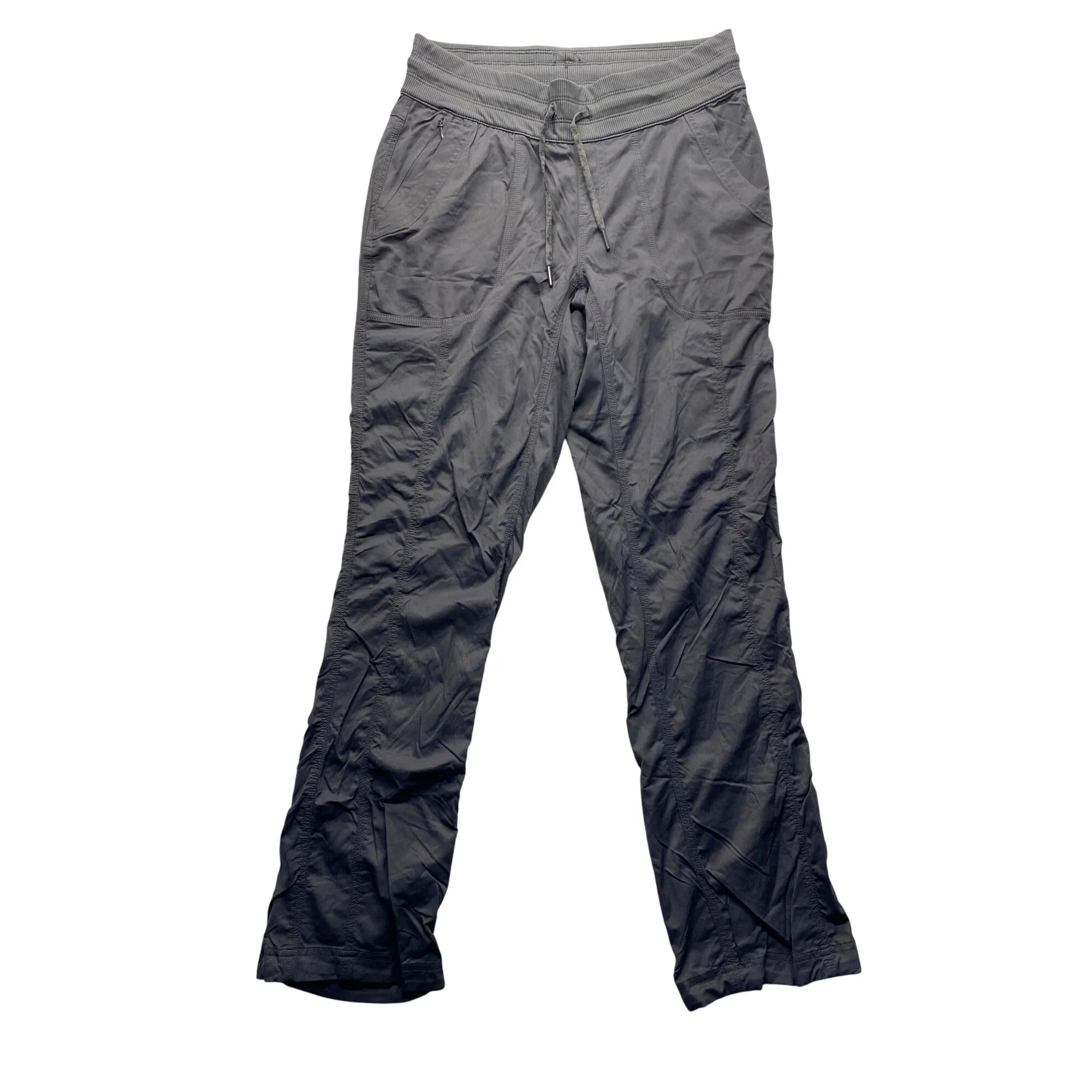 The North Face Womens Gray Lightweight Nylon Drawstring Pants #7191