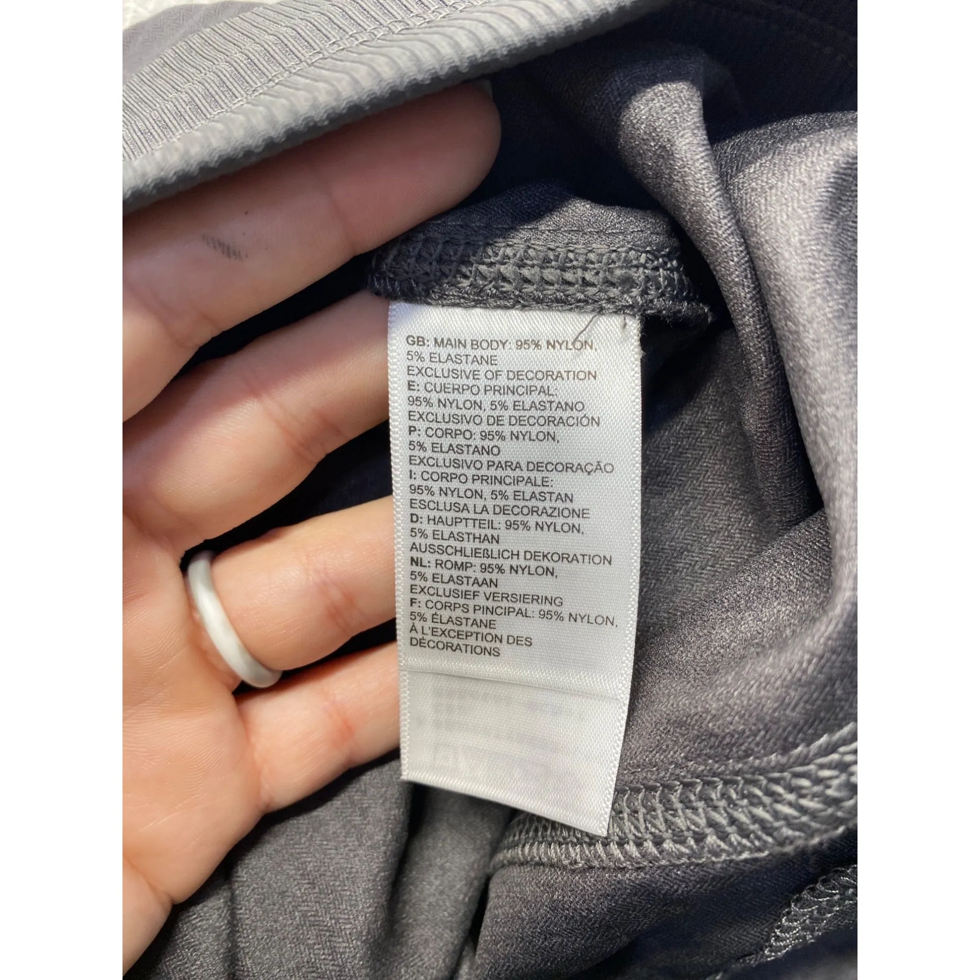 The North Face Womens Gray Lightweight Nylon Drawstring Pants #7191
