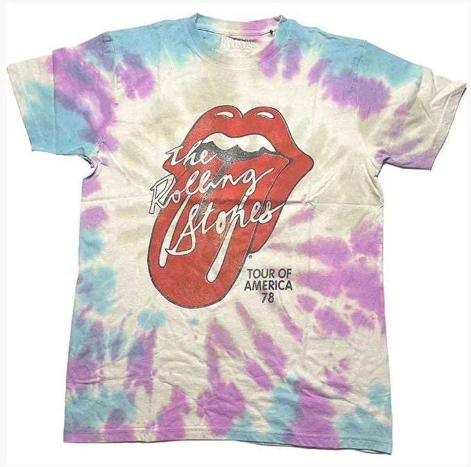 The Rolling Stones Unisex T-Shirt - Tour of USA '78 (Wash Collection)