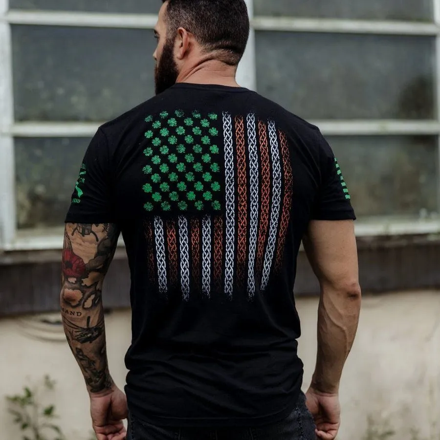 This We'll Defend Irish Colors T-Shirt - Black