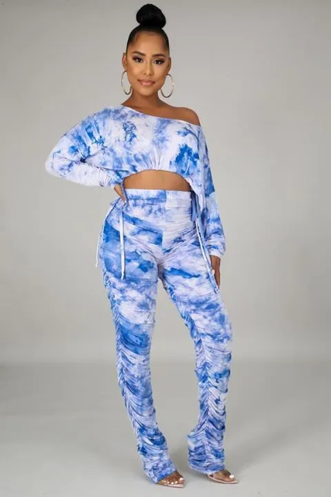 Tie Dye Don't Stop Pant Set