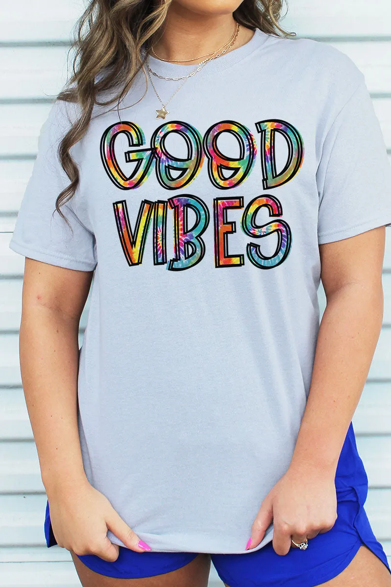 Tie Dye Good Vibes Unisex Blend Tee