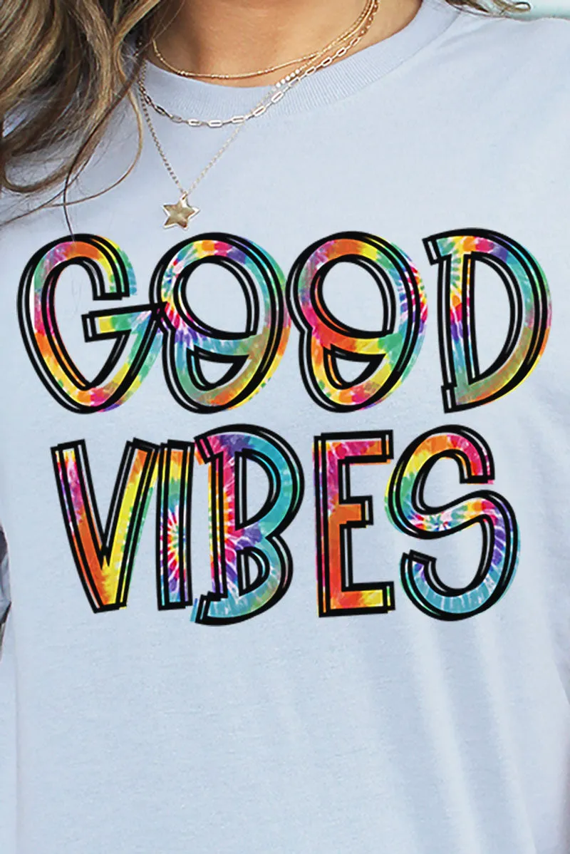 Tie Dye Good Vibes Unisex Blend Tee