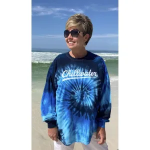 Tie Dye Navy Long Sleeve T-Shirt - Vintage Chill