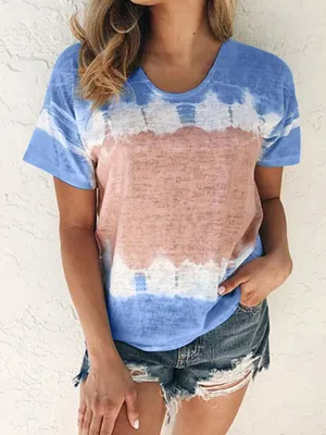 Tie-Dye Short Sleeve Crew Tee