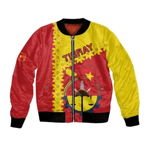 Tigray Ethiopia Bomber Jacket Tigray Seal With Flag Map - African Pattern LT15