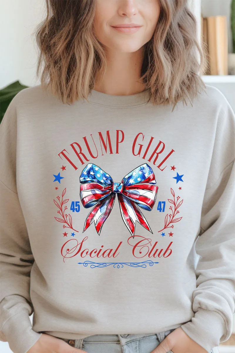 Trump Girl Social Club Heavy-weight Crew Sweatshirt