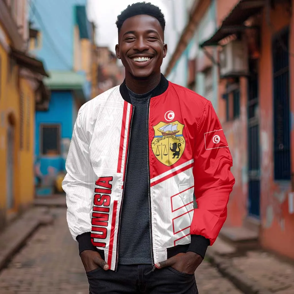 Tunisia Football Bomber Jacket - Victory for the Eagles of Carthage LT01