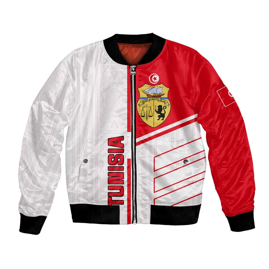 Tunisia Football Bomber Jacket - Victory for the Eagles of Carthage LT01