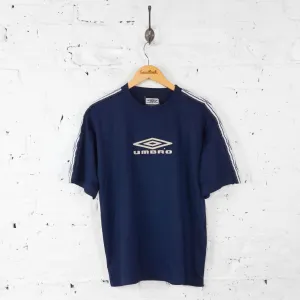 Umbro 90s Sports  T Shirt - Blue - M