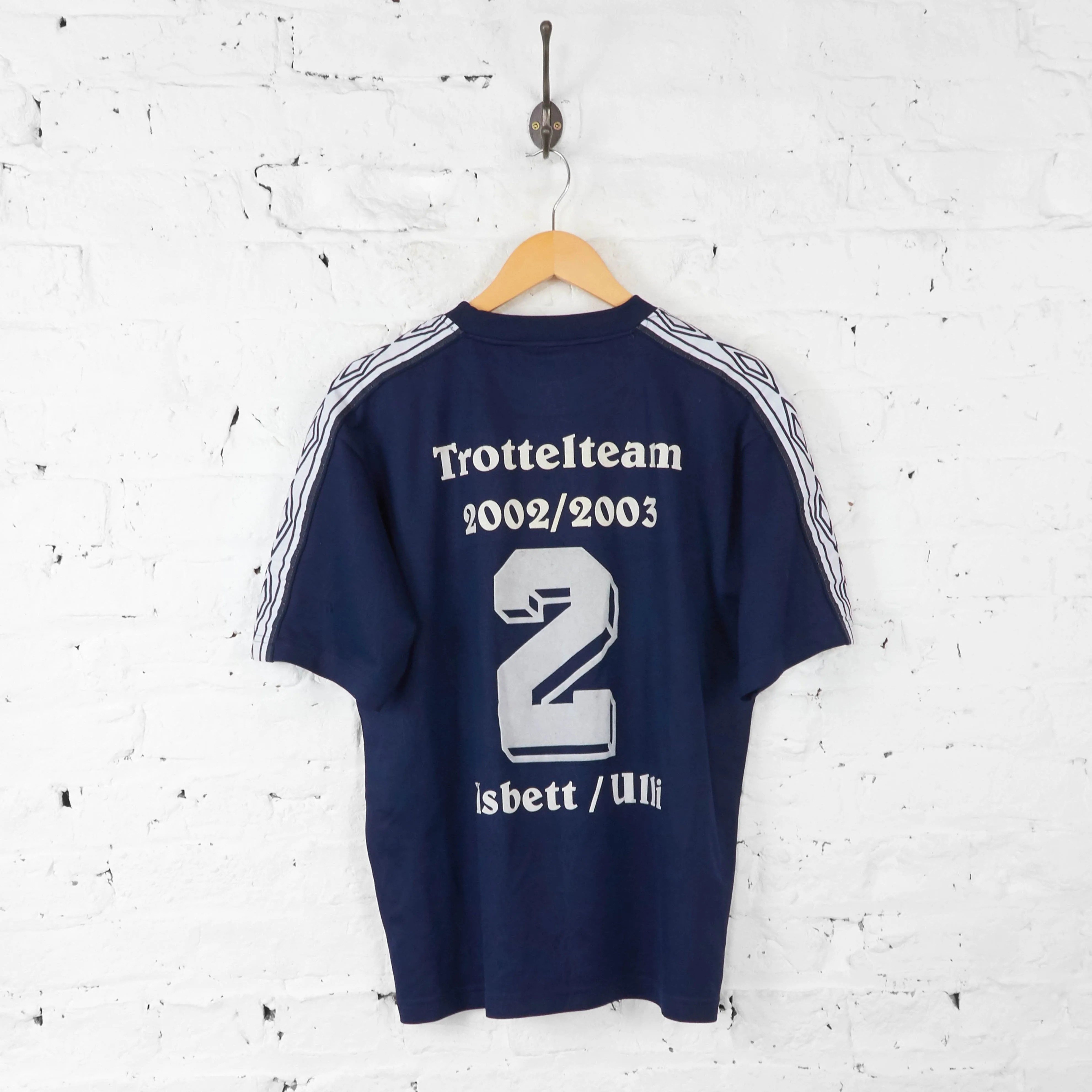 Umbro 90s Sports  T Shirt - Blue - M