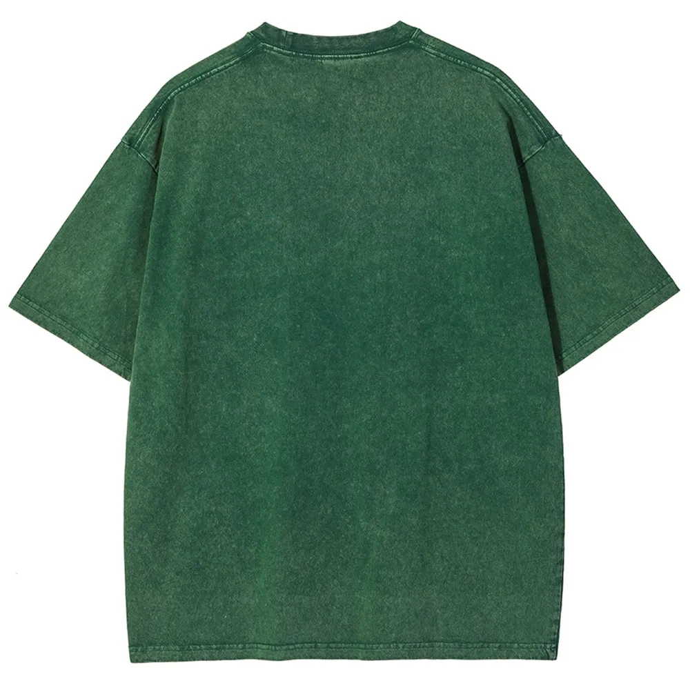 Unisex Vintage Full Of Charm Shamrock At St. Patrick's Day Graphic Washed Tee