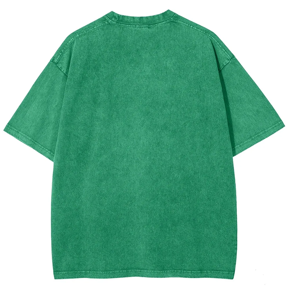 Unisex Vintage I Pinch Back St Patrick's Day Shamrock Graphic Washed Tee